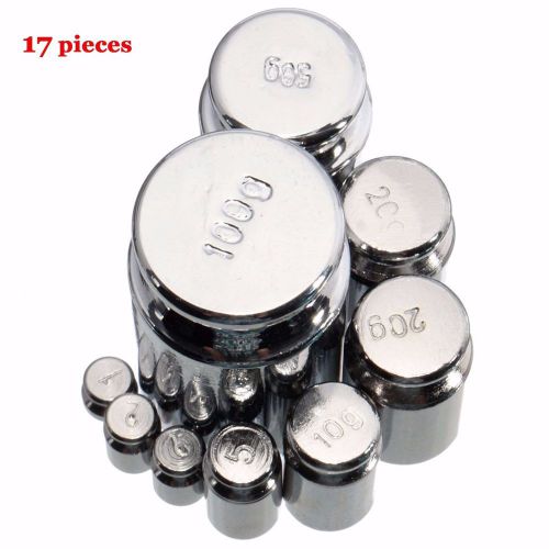 17pcs 211.1g 10mg-100g m2 set grams precision calibration weight digital scale for sale