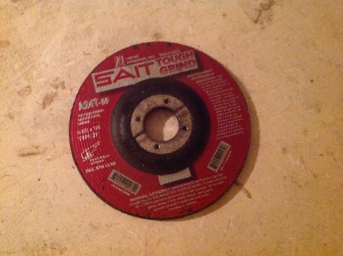 Sait tough grind a24t-bf 4 1/2 x 1/4 type 27 grinding wheel for sale