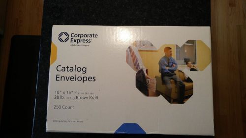 Catalog Envelopes - Corporate Express - 250 Count - New - Gummed - 28# weight