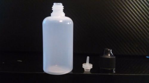 133Pcs 50ml Empty Plastic E-Juice Dropper Bottles w/ Tips &amp; Child Resistant Caps