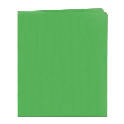 Smead Two-Pocket Heavyweight Folder, Up to 100 Sheets, Letter Size, Green, 25