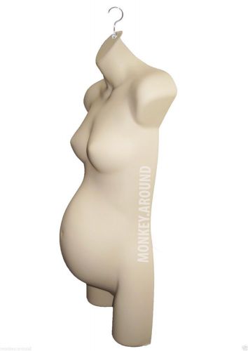 Plus Maternity Female Pregnant Mannequin Flesh Body Form Display Clothing w/hook
