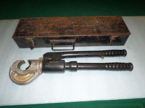 Burndy  y 35  hydraulic crimping tool w/case for sale