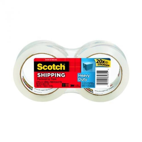Scotch Heavy Duty Shipping Packaging Tape, 1.88 Inches X 54.6 Yards, 2 Rolls 3M