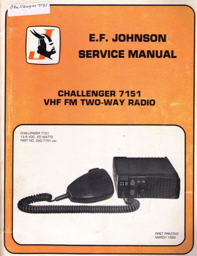 Johnson Service Manual CHALLENGER 7151 VHF