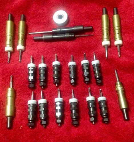 Lot of 8 wedgelock cylindrical body draw clecos  w/ &#034;donut&#034;+12 5/32&#034; hex clecos for sale