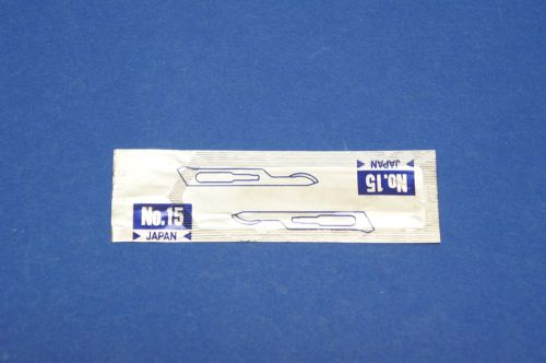 Durasharp knife blade surgical no.15 sterile ~ box of 50 for sale