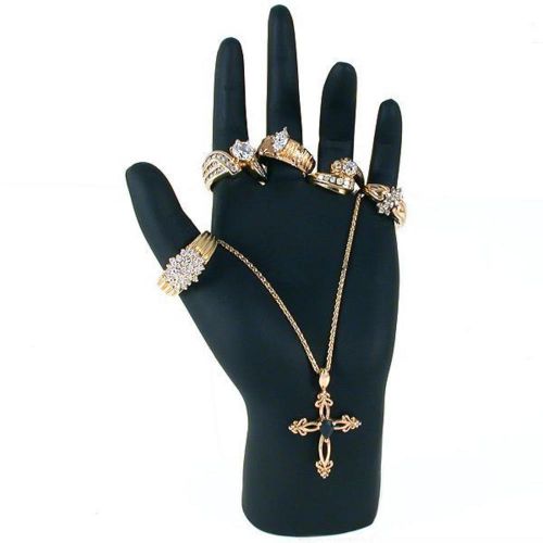 Black Hand Jewelry Display Ring Bracelet Showcase
