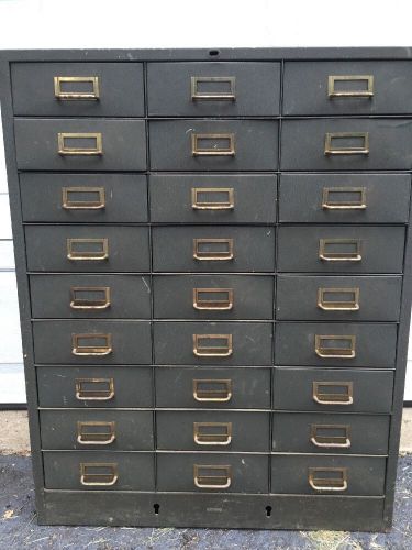 Cole Parts Cabinet 27 Drawer Steel 30&#034;x37&#034;x13&#034; USA NJ Pickup