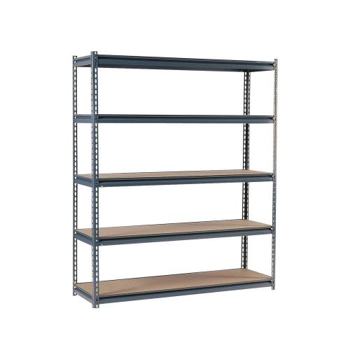 Duty 16-gauge boltless steel shelving - 60&#034;w x 24&#034;d x 72&#034;h commercial ab520758 for sale