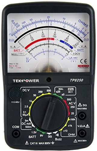 Tekpower TP8250 Analog Multimeter with NULL Middle Position 0 For Variation
