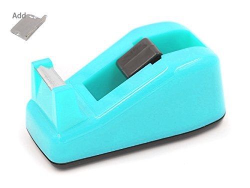 Easypag desk tape dispenser for tapes within 9/10 inch core,add 1 replace blade for sale