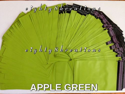 5 apple green 6.5x9 flat poly mailers shipping postal packaging envelopes bags for sale