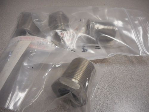 ANCHOR BOLT,SS HEX-1-1/4IN (HEX END) ID APPROX 3/4IN,1IN OD NON-HEX (LOT OF 4)