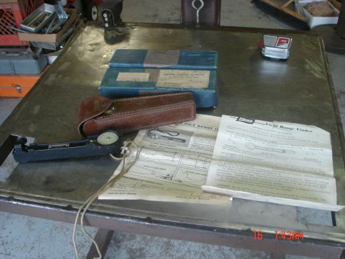 Vintage Field Range Finder Edscorp EDMUND Scientific Leather Case  with box