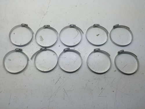 10 IDEAL 3&#034;- 5&#034; Stainless Steel Band Clamp  Boat Hose repair loops NEW