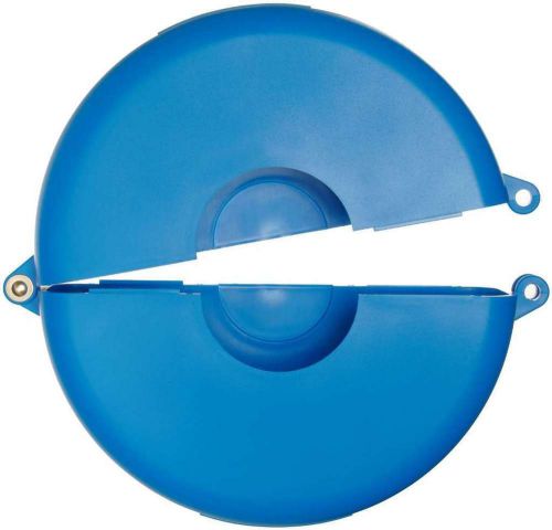 Brady hinged gate valve lockout, blue, for 6-1/2&#034; - 10&#034; valve handle diameters, for sale