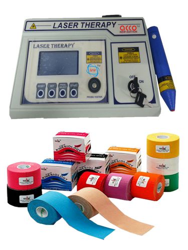 combo for acco Laser Therapy Unit for Physiotherapy and Kinesiology Sports Tape