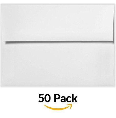 Luxpaper lux paper a7 invitation envelopes, 5 1/4&#034; x 7 1/4&#034; - 60lb. bright white for sale