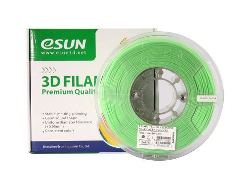 High quality esun pla 1,75mm 1kg peak green 3d printing filament for sale