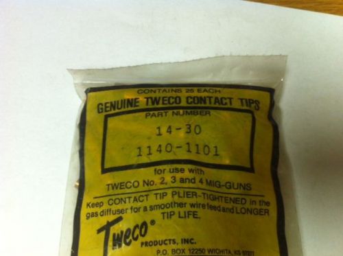 Genuine Tweco 14-30 .030 welding contact tip PACKAGE OF 50 NEW!