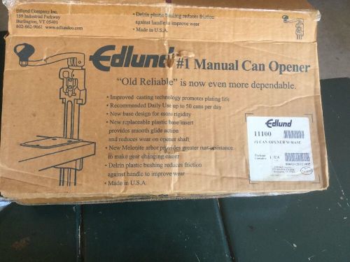 EDLUND # 1 CAN OPENER COMPLETE;PLATED STEEL BASE