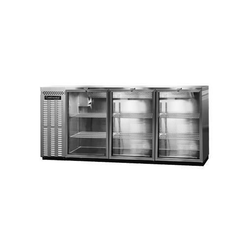 Continental Refrigerator BBUC79-SS-GD Back Bar Cabinet, Refrigerated
