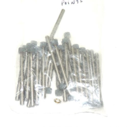 LOT OF 28 NEW 3/8&#034; HEAD CYLINDRICAL MOUNTED POINT ABRAISIVES