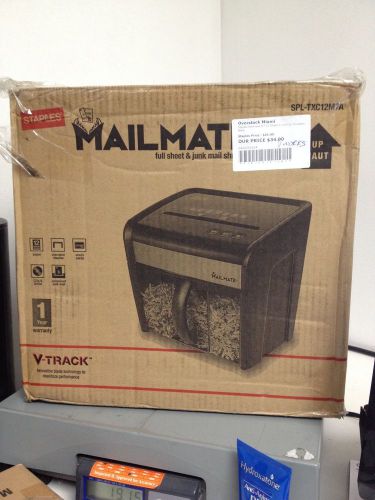 Mailmate M7 12-Sheet Cross-Cut Shredder Black SPL-TXC12M7A
