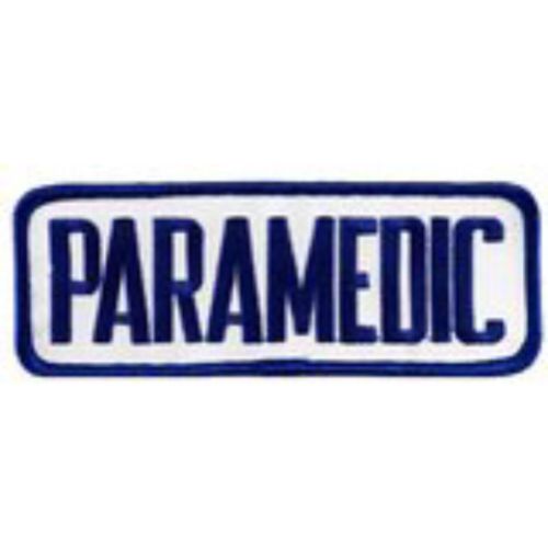 Large emt ems blue white paramedic back uniform shirt jacket coat patch 11x4 for sale