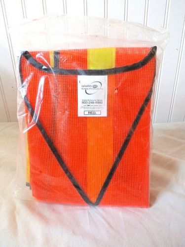 SPISAFETY SAFTY PRODUCTS BRIGHT ORANG WITH YELLOW BANDS, BRAND NEW