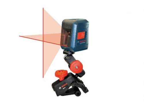 Bosch self-leveling cross line laser level gll2 clamping mount - brand new - for sale
