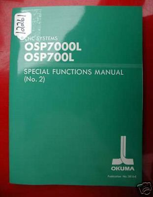 Okuma CNC Systems Special Functs. Manual (No. 2): Pub No 3816-E (Inv.12261)