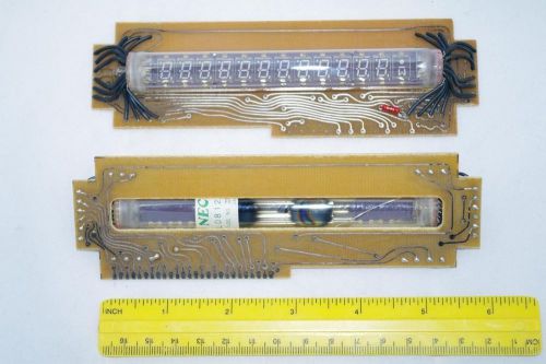 2x  LD8121 NEC BIG Nixie Era 7-segment 12-digit VFD Clock Tube NEW NOS TESTED!