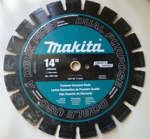 Makita 14&#034; in &gt;&gt;new&lt;&lt; premium segmented concrete asphalt saw blade t-01270 for sale