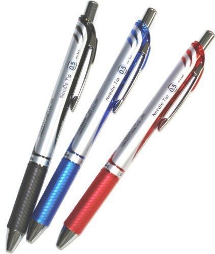 Pentel Energel Deluxe RTX Retractable Liquid Gel Pen,0.5mm, Fine Line, Needle