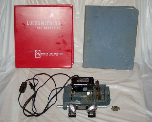 Micrometric Precision Key Cutting Machine with 2 Locksmithing Institute Books