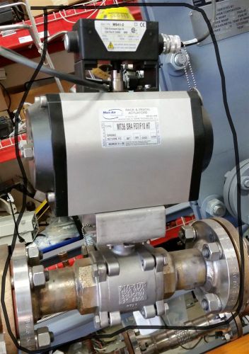 Flo-tite 2&#034; 1500 wog 316 stainless steel ball valve w/ max air actuator for sale
