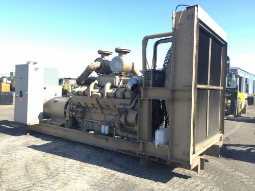 1000 kW KTA 50 Cummins Genset, Selectable, 12 Lead Reconnectable, Skid Mounte...