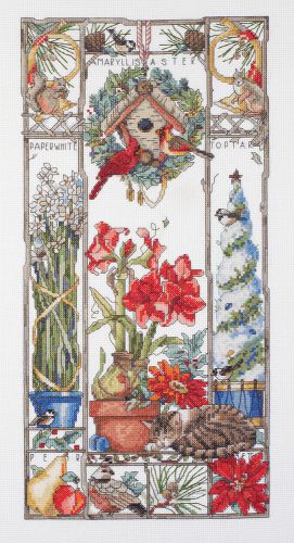 &#034;Winter Cat Sampler Counted Cross Stitch Kit-8&#034;&#034;X16&#034;&#034; 14 Count&#034;