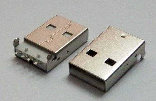 10pcs USB Type-A 4Pin Male Panel Mount SMT Connector HW-UAM-06