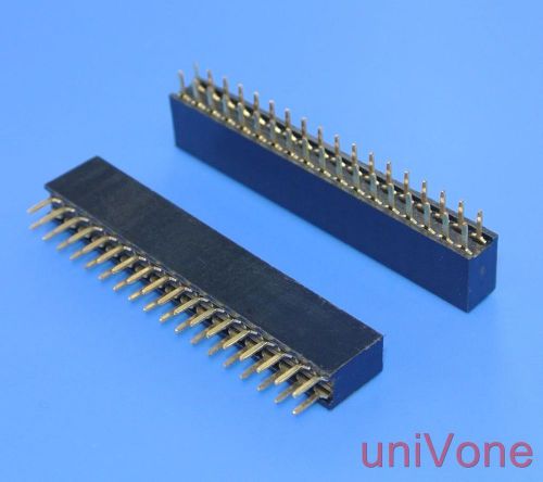 5pcs 2.54mm(.100&#034;) Female pin header 34pin 2x17pin dual row pcb receptacle