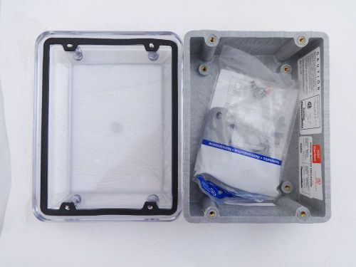 Nib carlon cv863 circuit safe® jic enclosure with screw on clear cover for sale