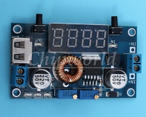 1pcs cccv 5v dc 5-36v to 1.25-32v step-down power supply module blue led display for sale