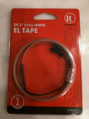 White EL Tape Electroluminescent Light 39.3&#034; 1M NEW Radio Shack 2760337