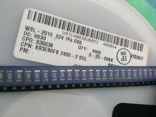 [50 pcs].Vishay-Dale WSL2010 0.5W SMD Resistor 0.024R ( 24m? ) 1% current sens.