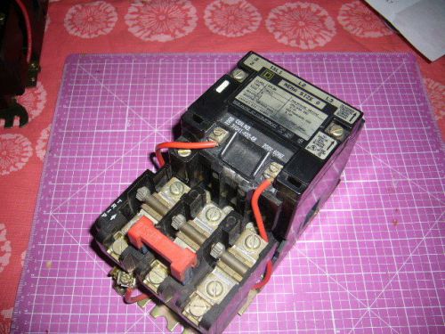 Motor starter, square d,  class 8536, sbg2, series a, 208 coil, size 0, w/heater for sale