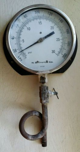 Large vintage h. o. trerice steampunk gauge. ( 7 1/2 inches in diameter) for sale