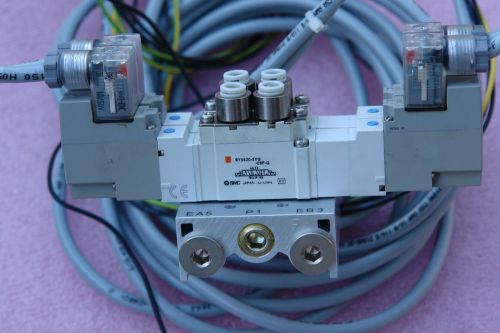 Smc sy5420-5yo-c6f-q double double solenoid valves with manifold for sale