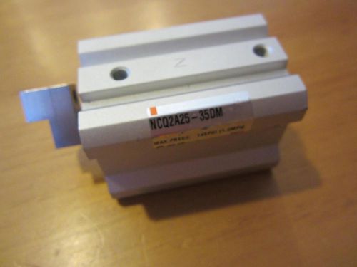 Smc ncq2a25-35dm compact air pneumatic cylinder, double acting, single rod for sale